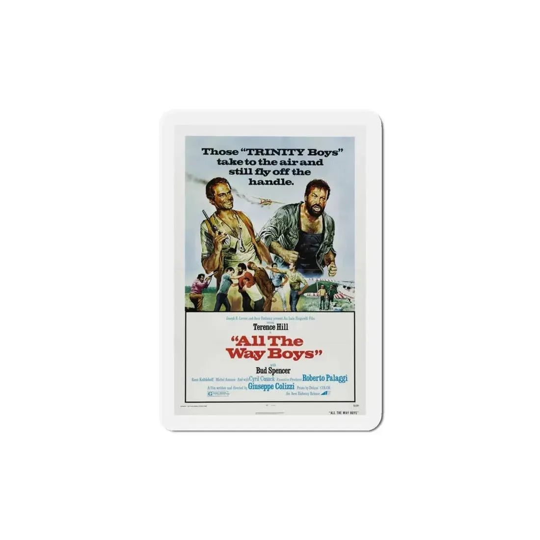 All the Way Boys 1973 Movie Poster Refrigerator Magnet - The Sticker Space