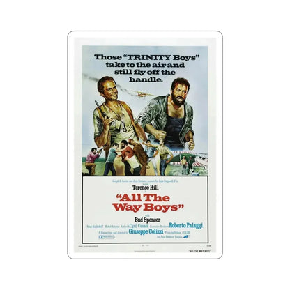 All the Way Boys 1973 Movie Poster STICKER Vinyl Die-Cut Decal - The Sticker Space