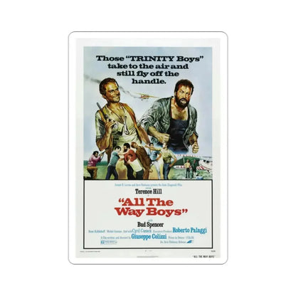 All the Way Boys 1973 Movie Poster STICKER Vinyl Die-Cut Decal - The Sticker Space