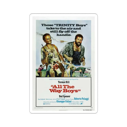 All the Way Boys 1973 Movie Poster STICKER Vinyl Die-Cut Decal - The Sticker Space