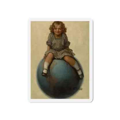 All the World to Mother, Judge magazine cover, October 9, 1915 (Magazine Illustration) Refrigerator Magnet - The Sticker Space