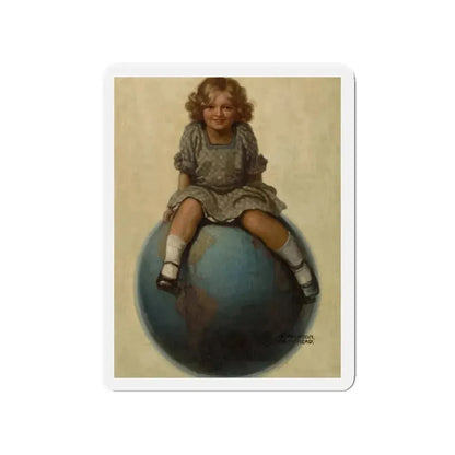All the World to Mother, Judge magazine cover, October 9, 1915 (Magazine Illustration) Refrigerator Magnet - The Sticker Space