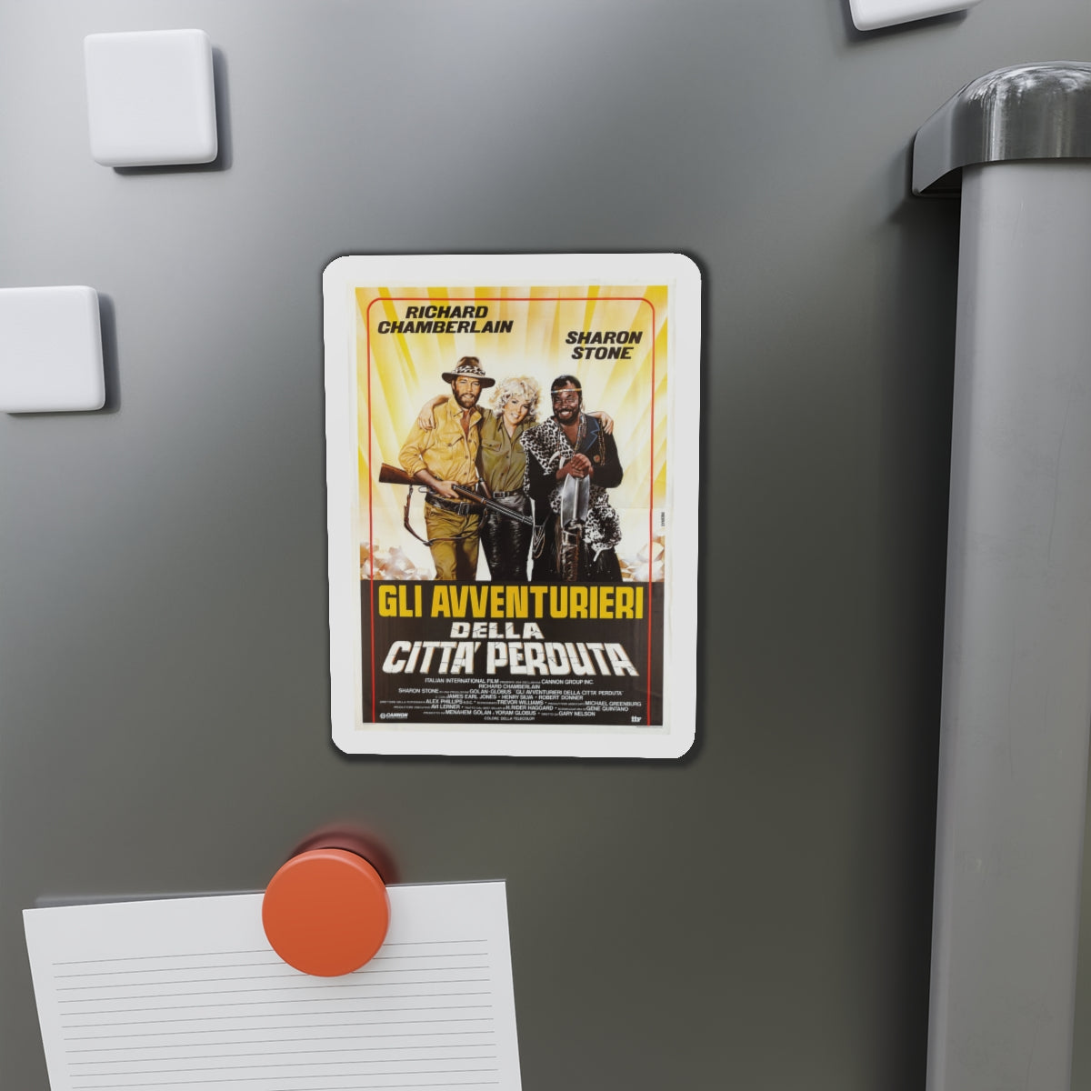 ALLAN QUATERMAIN AND THE LOST CITY OF GOLD (2) 1986 Movie Poster - Die-Cut Magnet-The Sticker Space