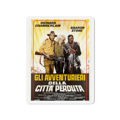 ALLAN QUATERMAIN AND THE LOST CITY OF GOLD (2) 1986 Movie Poster - Die-Cut Magnet-2" x 2"-The Sticker Space