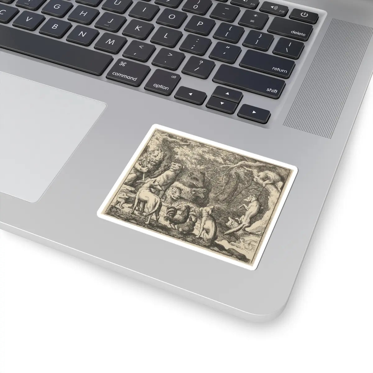 SKU:TSS-STICK-LLRVN-3X3-5 Sizes:3" × 3" Types:White