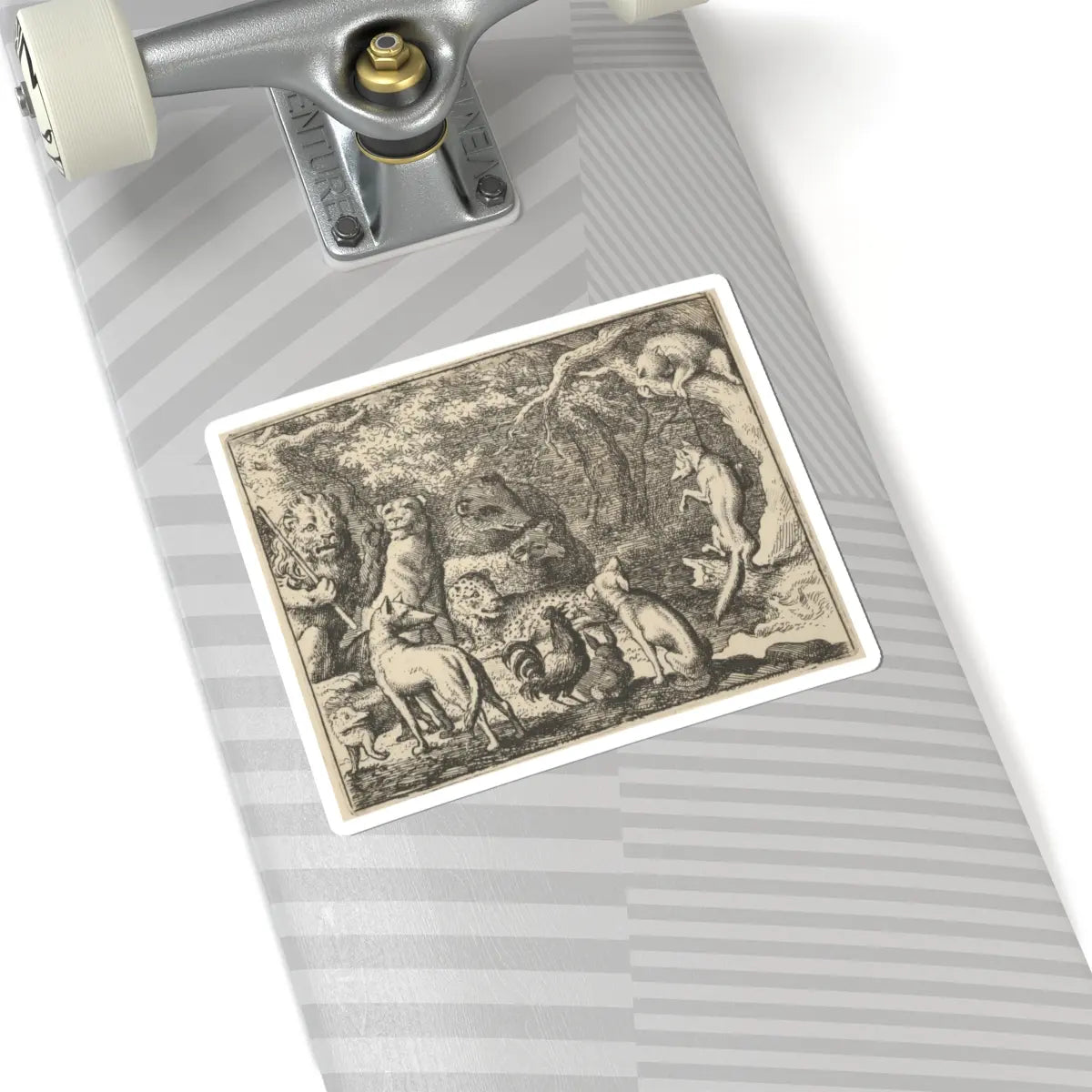 SKU:TSS-STICK-LLRVN-6X6-5 Sizes:6" × 6" Types:White