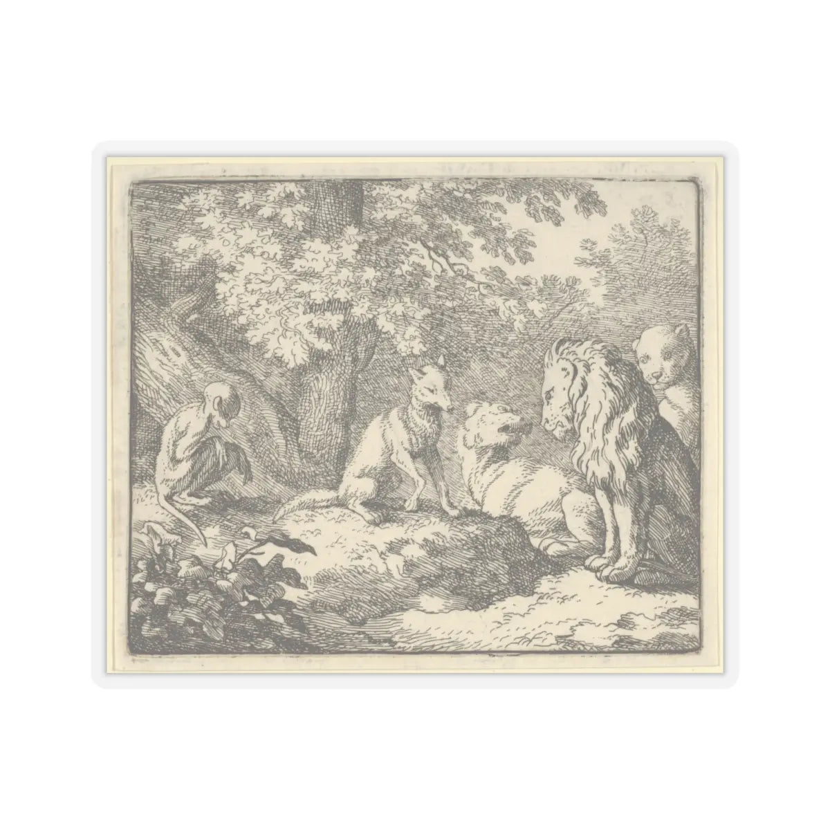 SKU:TSS-STICK-LLRVN-6X6-13SZU Sizes:6" × 6" Types:Transparent