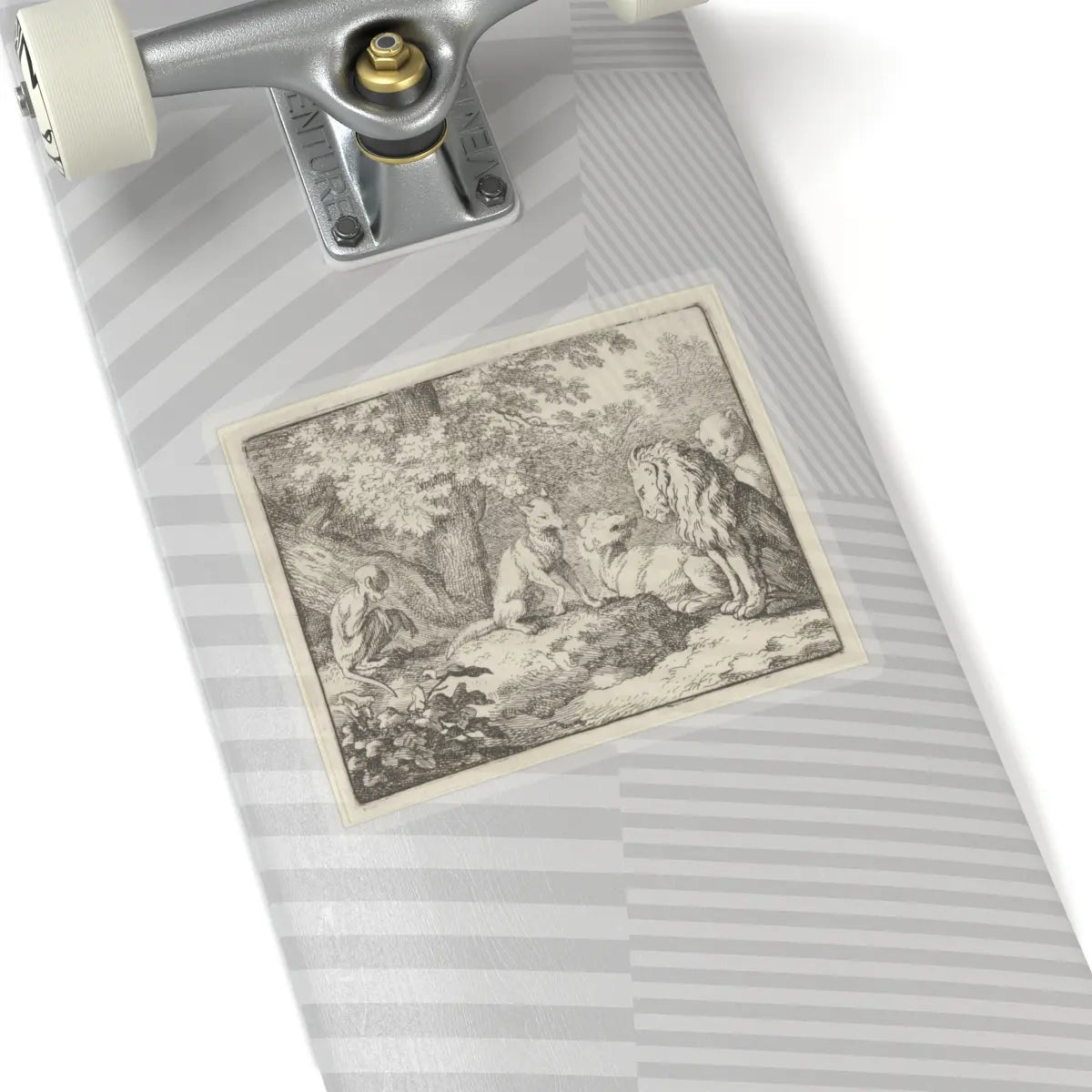 SKU:TSS-STICK-LLRVN-6X6-13SZU Sizes:6" × 6" Types:Transparent