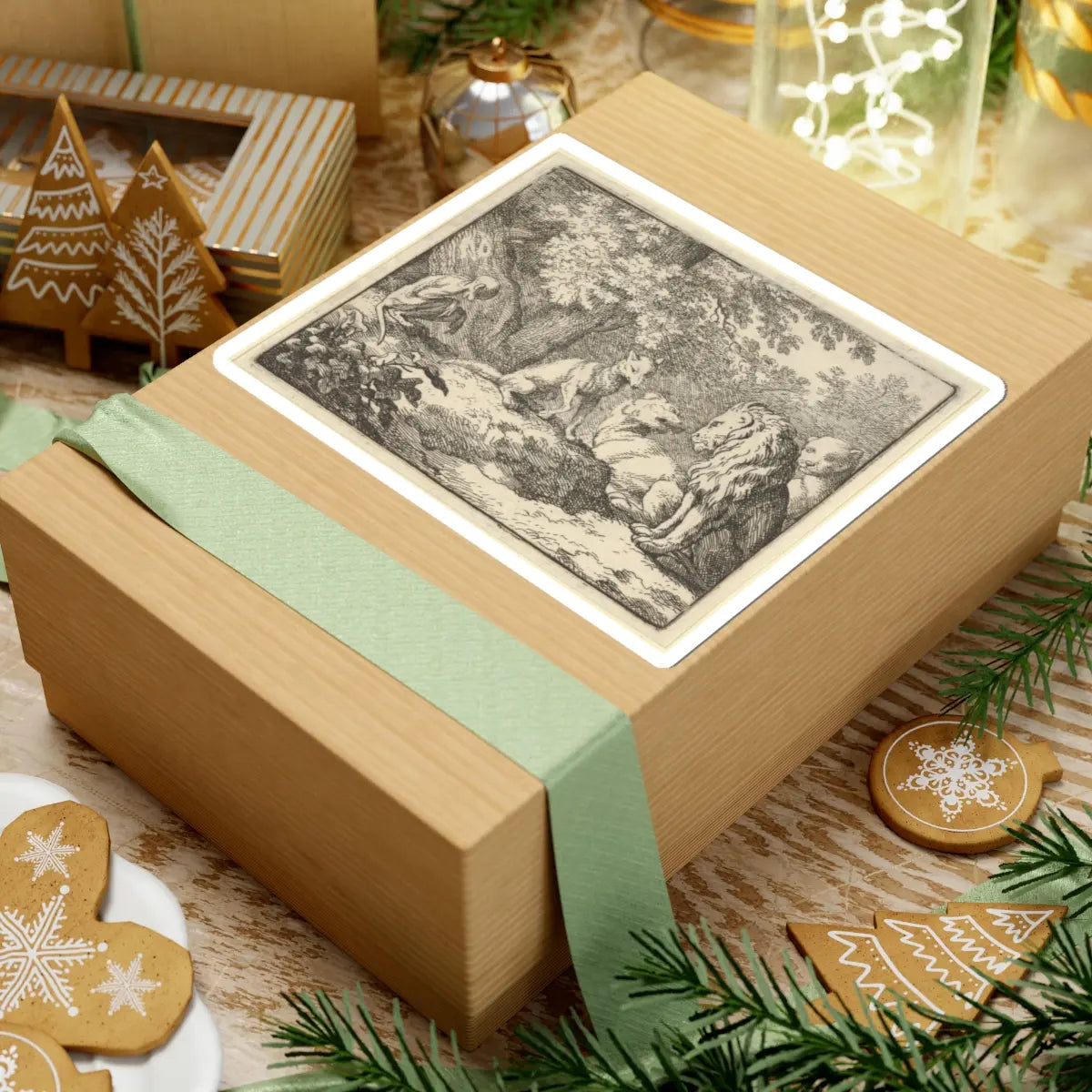 SKU:TSS-STICK-LLRVN-6X6-6 Sizes:6" × 6" Types:White