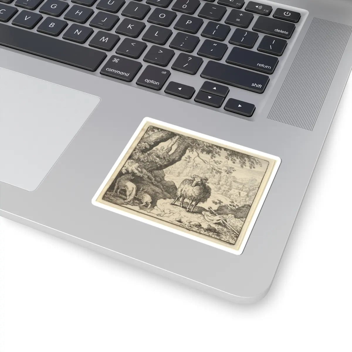 SKU:TSS-STICK-LLRVN-3X3-9 Sizes:3" × 3" Types:White