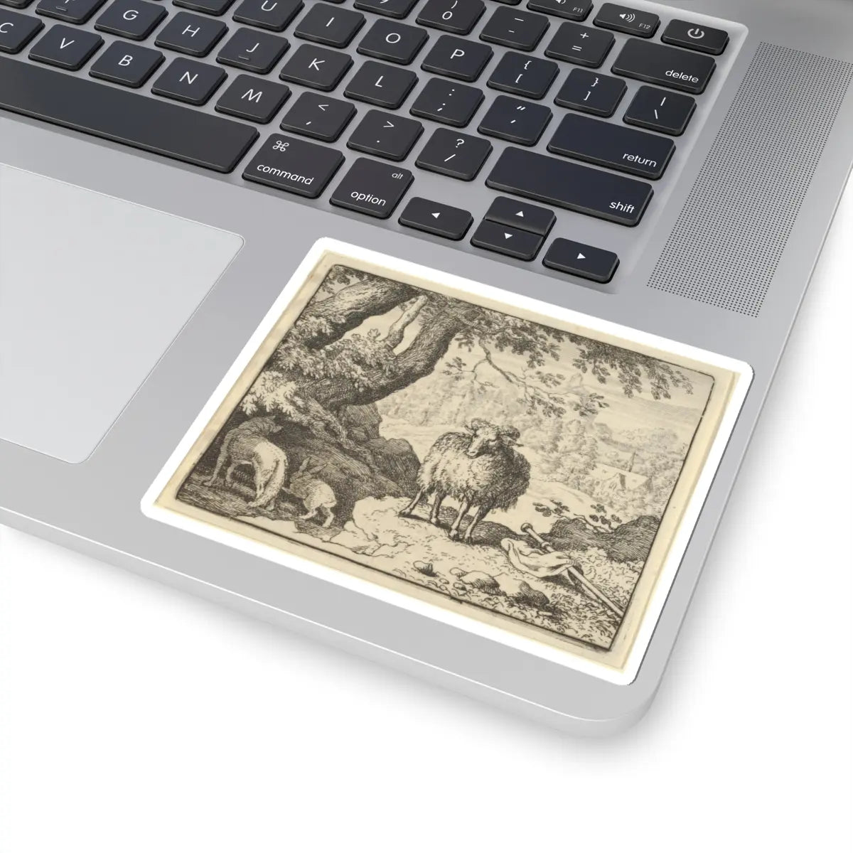 SKU:TSS-STICK-LLRVN-4X4-9 Sizes:4" × 4" Types:White
