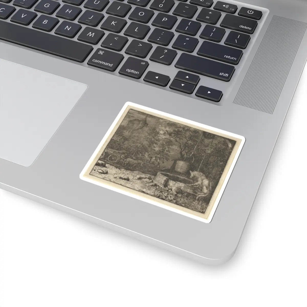 SKU:TSS-STICK-LLRVN-3X3-22 Sizes:3" × 3" Types:White