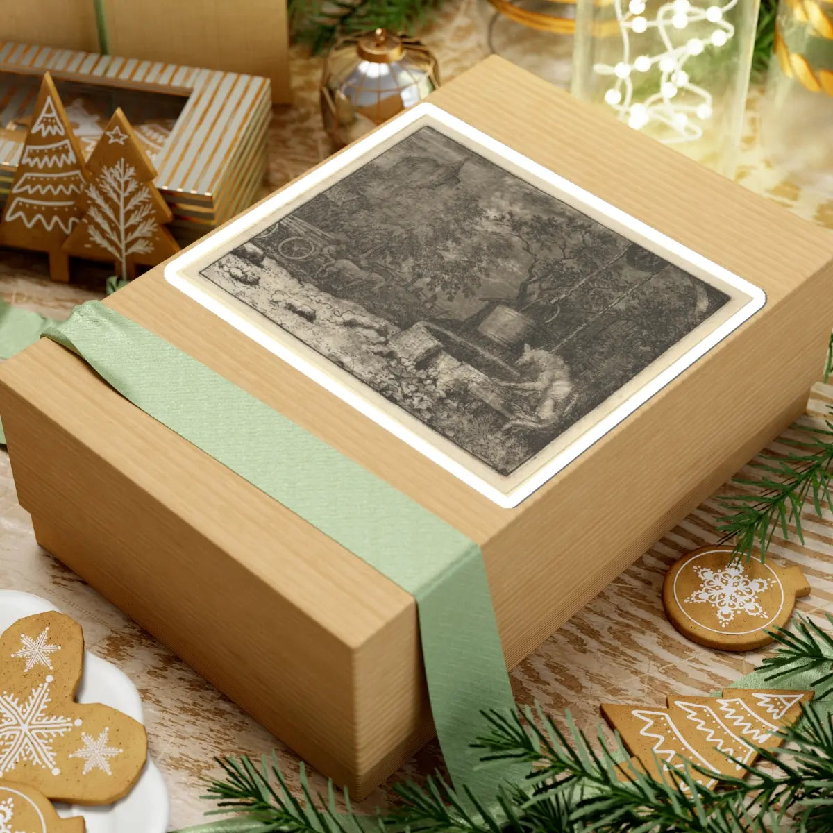 SKU:TSS-STICK-LLRVN-6X6-22 Sizes:6" × 6" Types:White