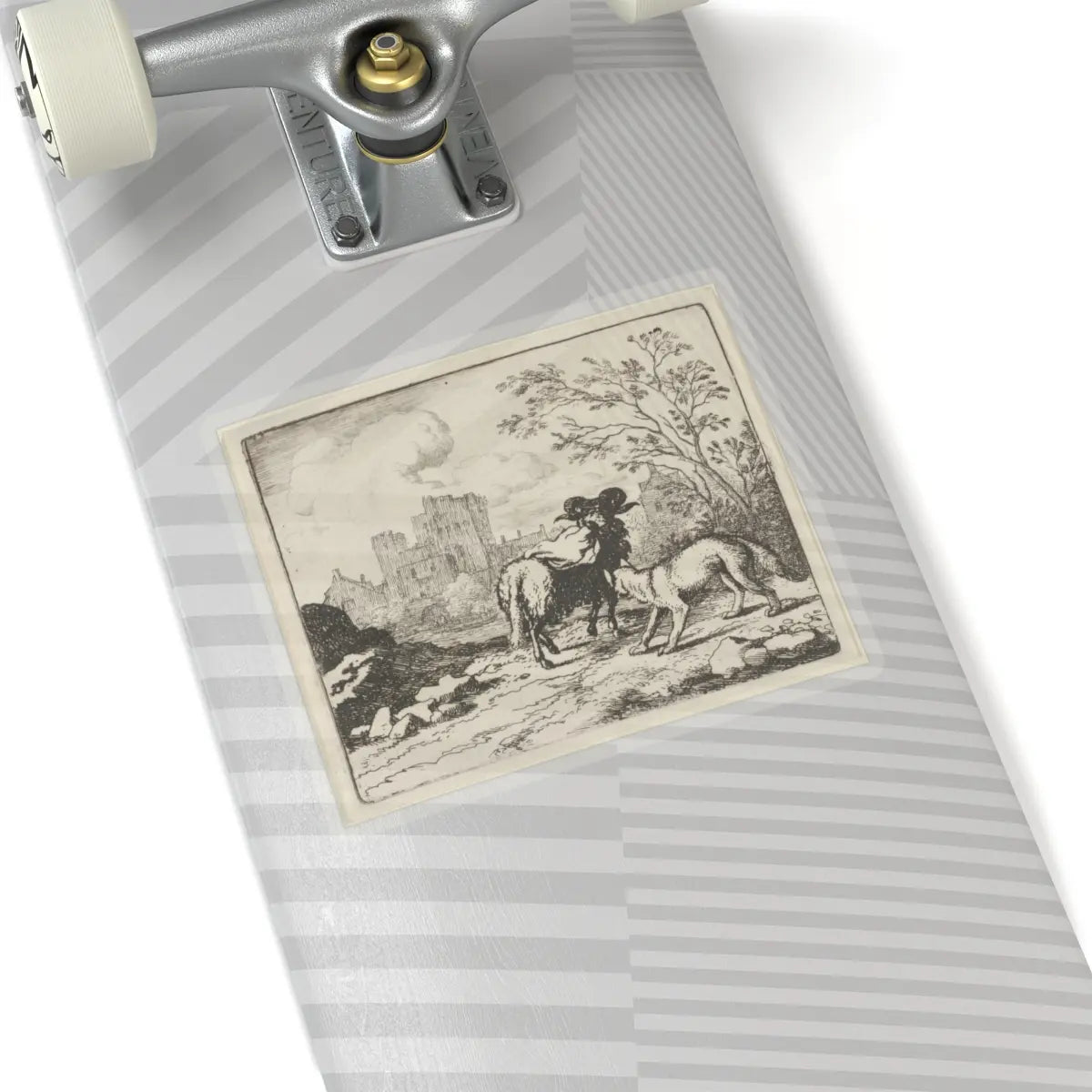 SKU:TSS-STICK-LLRVN-6X6-13T0D Sizes:6" × 6" Types:Transparent
