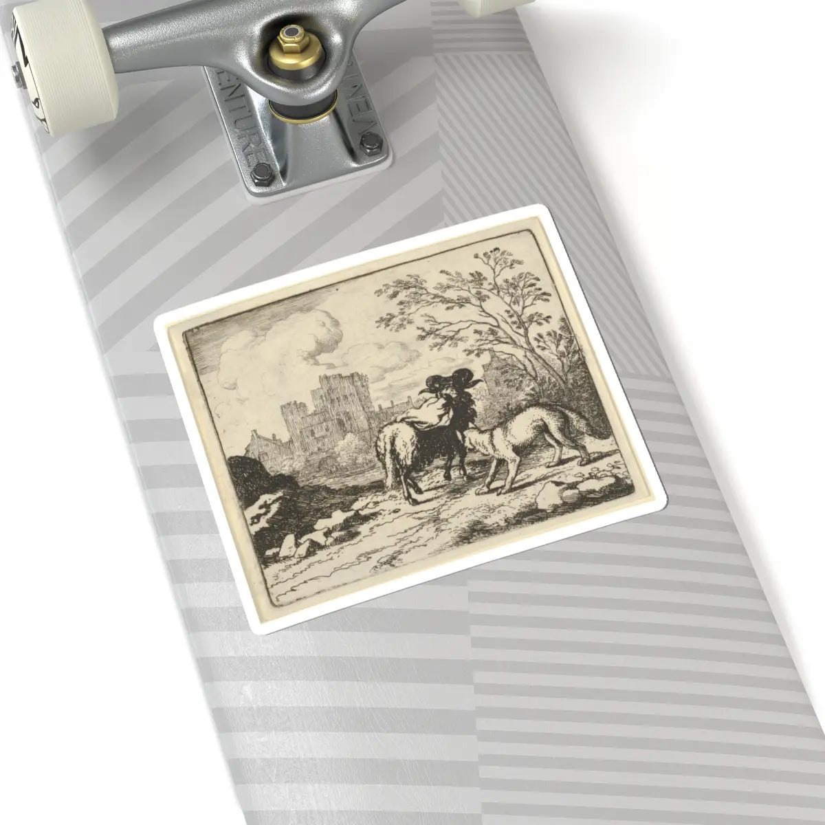 SKU:TSS-STICK-LLRVN-6X6-25 Sizes:6" × 6" Types:White