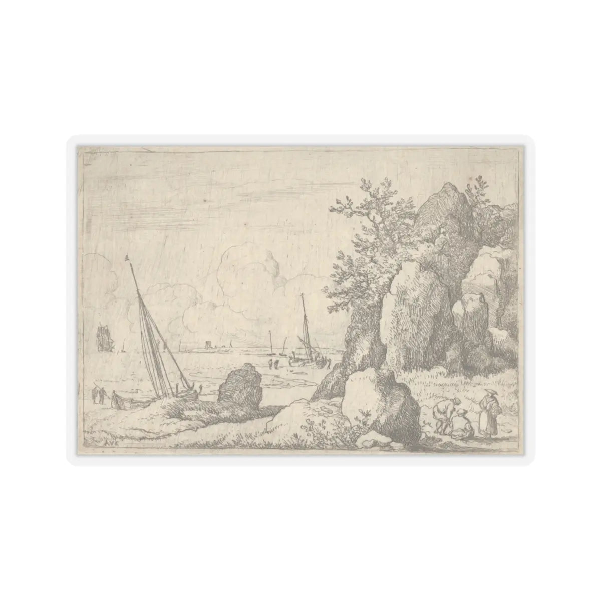 SKU:TSS-STICK-LLRVN-6X6-13T0G Sizes:6" × 6" Types:Transparent