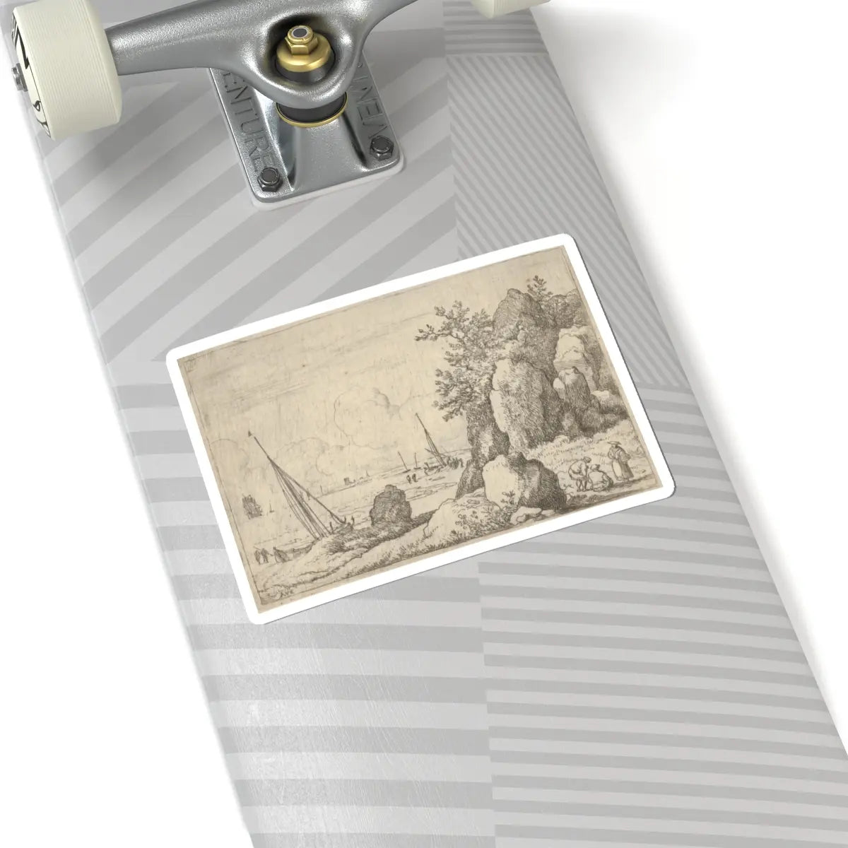 SKU:TSS-STICK-LLRVN-6X6-28 Sizes:6" × 6" Types:White