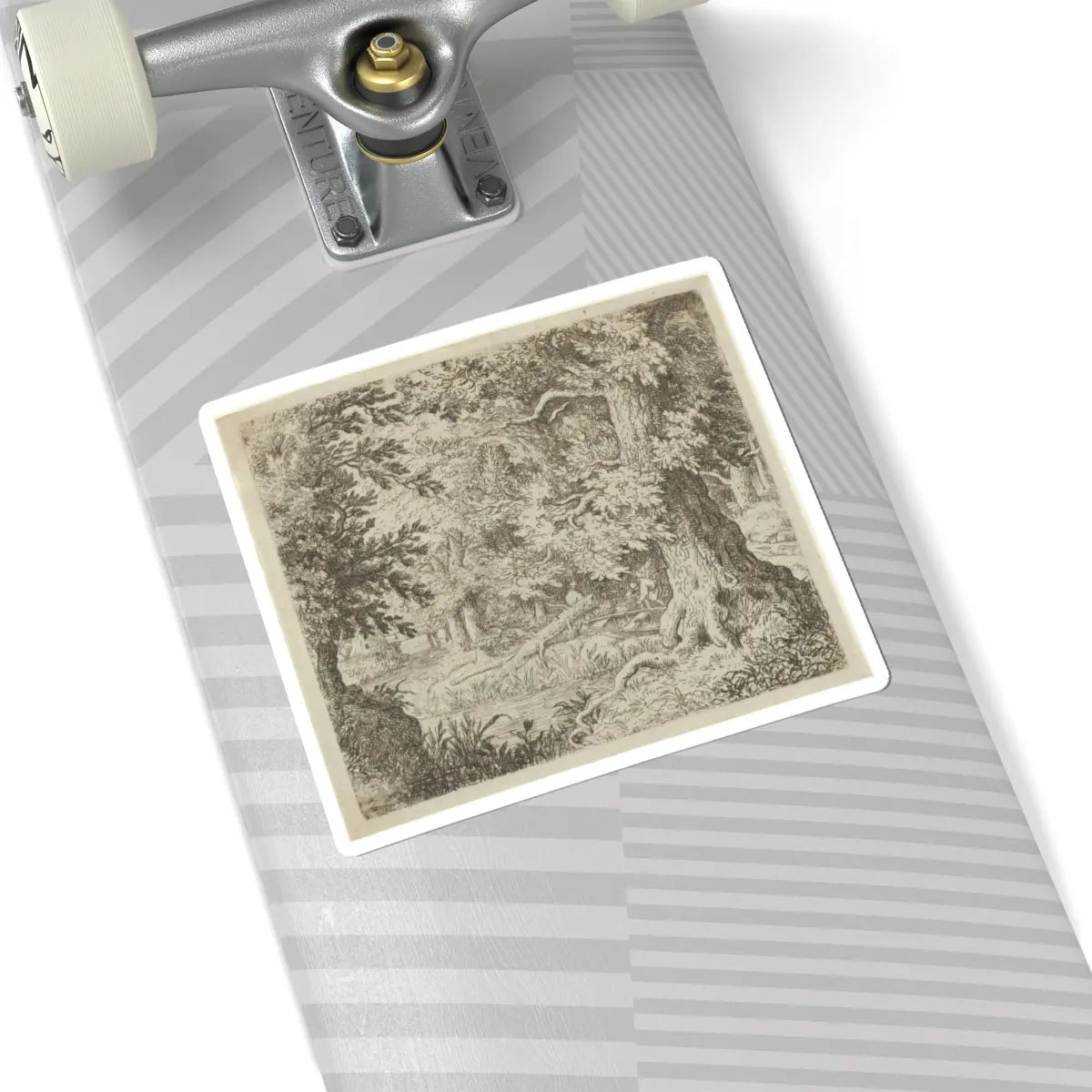 SKU:TSS-STICK-LLRVN-6X6-38 Sizes:6" × 6" Types:White