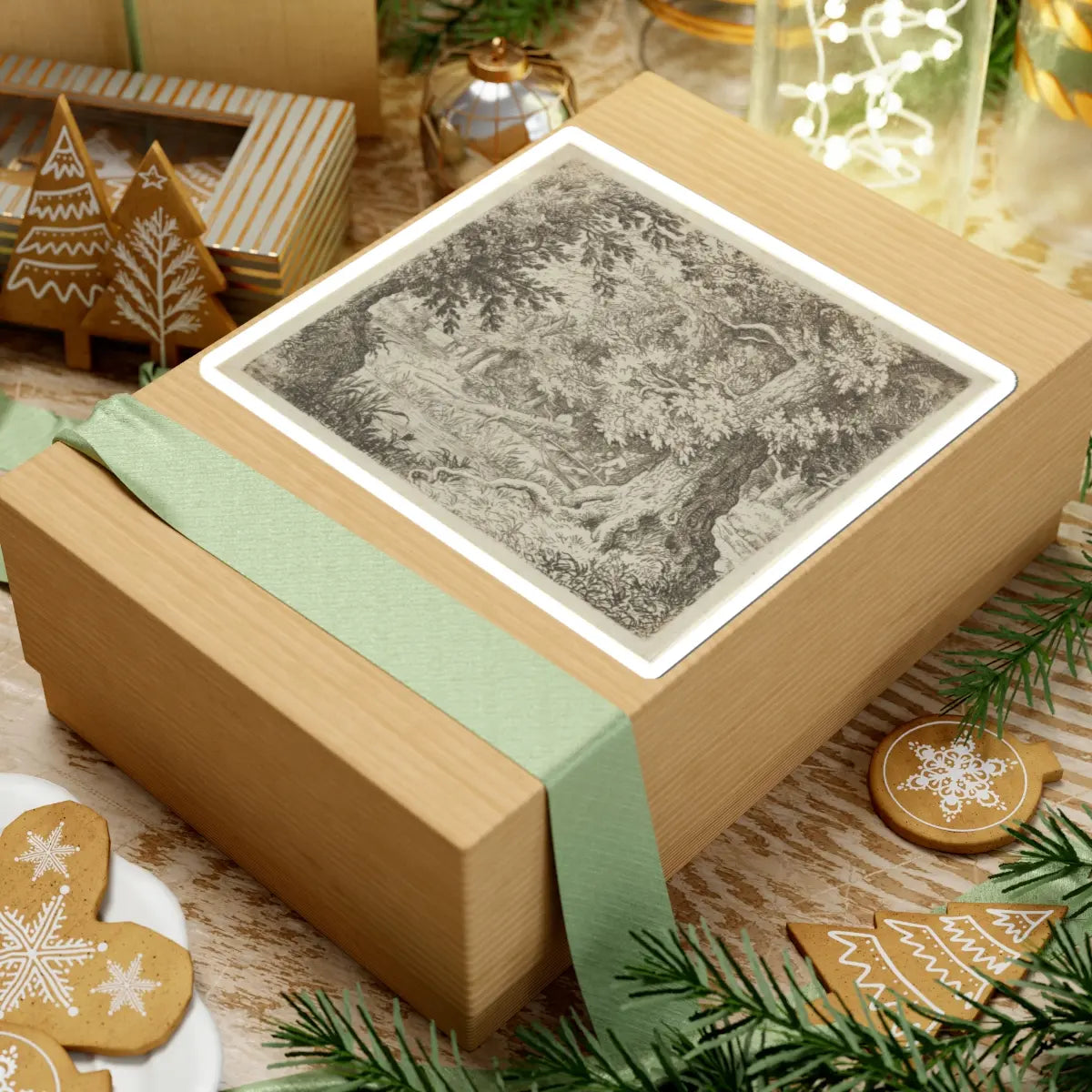 SKU:TSS-STICK-LLRVN-6X6-38 Sizes:6" × 6" Types:White