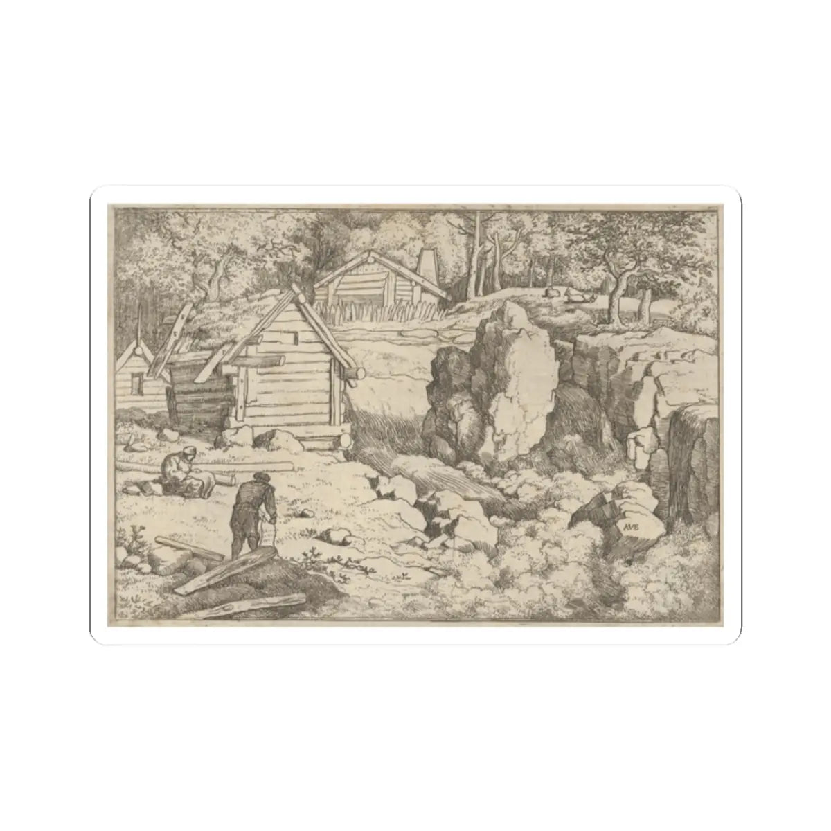 SKU:TSS-STICK-LLRVN-2X2-39 Sizes:2" × 2" Types:White