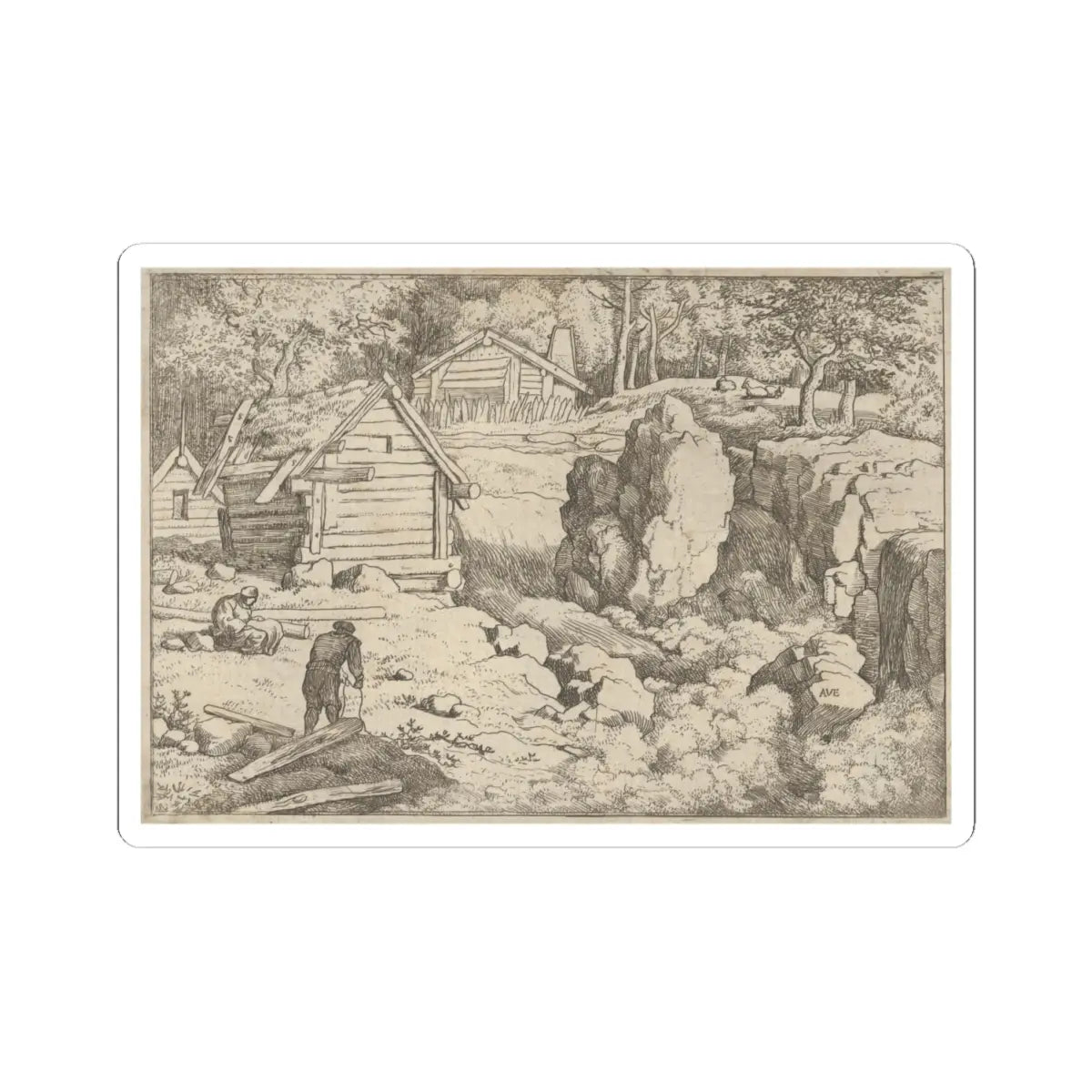 SKU:TSS-STICK-LLRVN-4X4-39 Sizes:4" × 4" Types:White