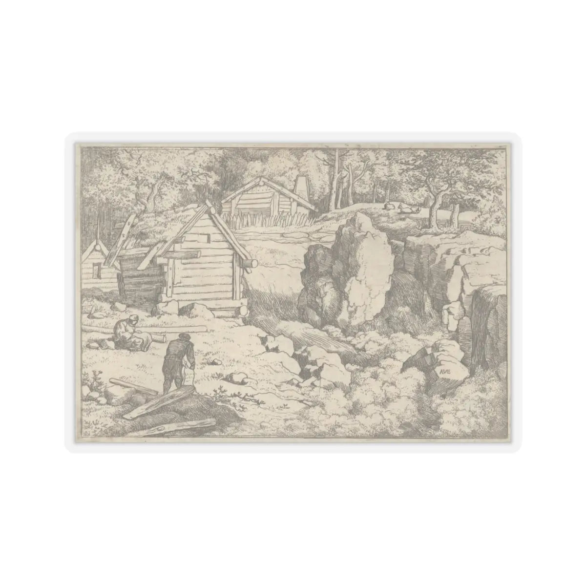 SKU:TSS-STICK-LLRVN-6X6-13T0R Sizes:6" × 6" Types:Transparent
