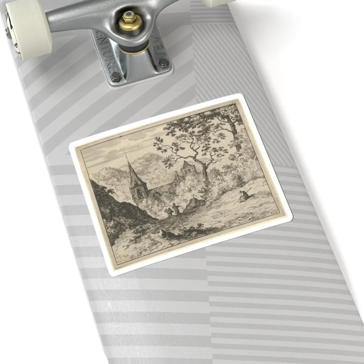 SKU:TSS-STICK-LLRVN-6X6-46 Sizes:6" × 6" Types:White