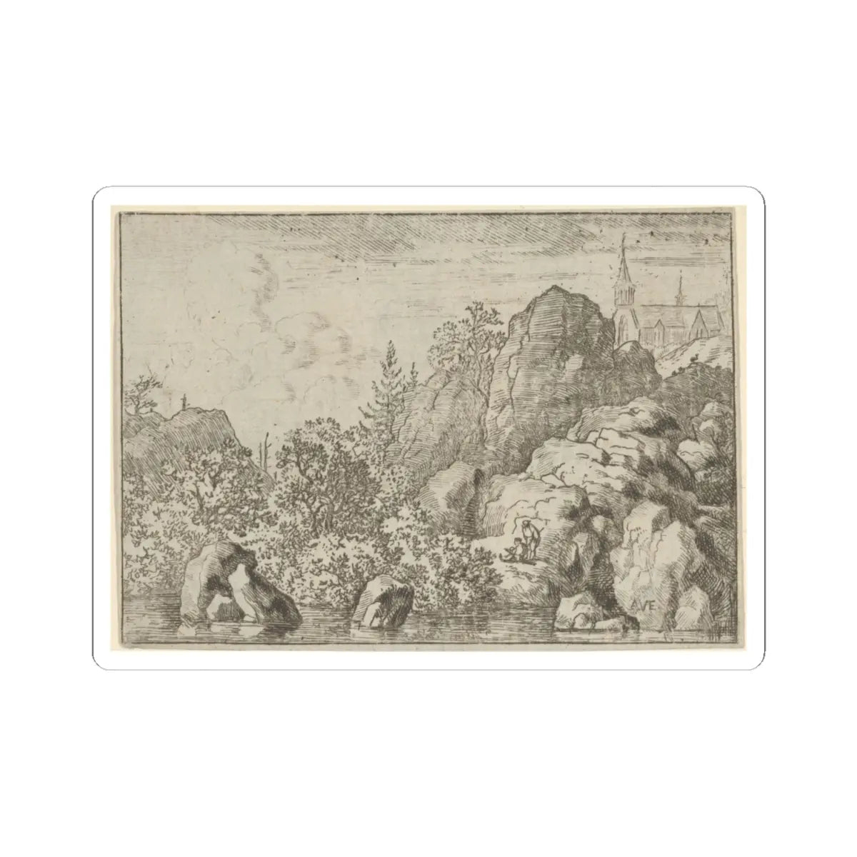 SKU:TSS-STICK-LLRVN-4X4-47 Sizes:4" × 4" Types:White