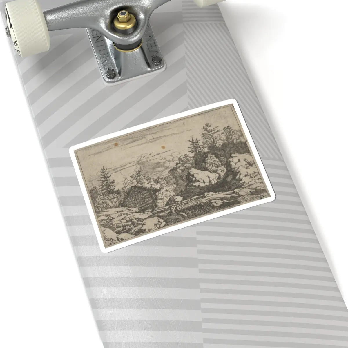 SKU:TSS-STICK-LLRVN-6X6-48 Sizes:6" × 6" Types:White