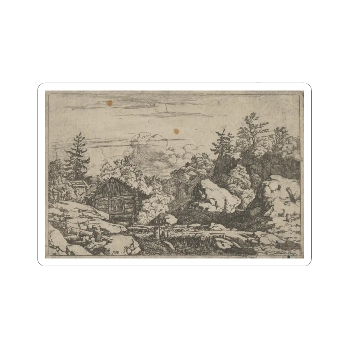 SKU:TSS-STICK-LLRVN-6X6-48 Sizes:6" × 6" Types:White