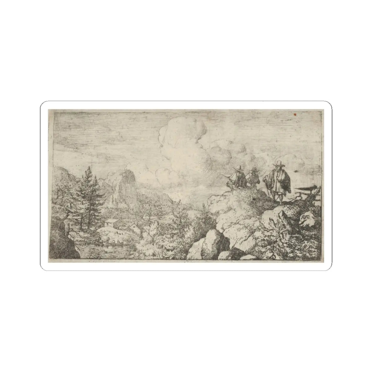SKU:TSS-STICK-LLRVN-6X6-49 Sizes:6" × 6" Types:White