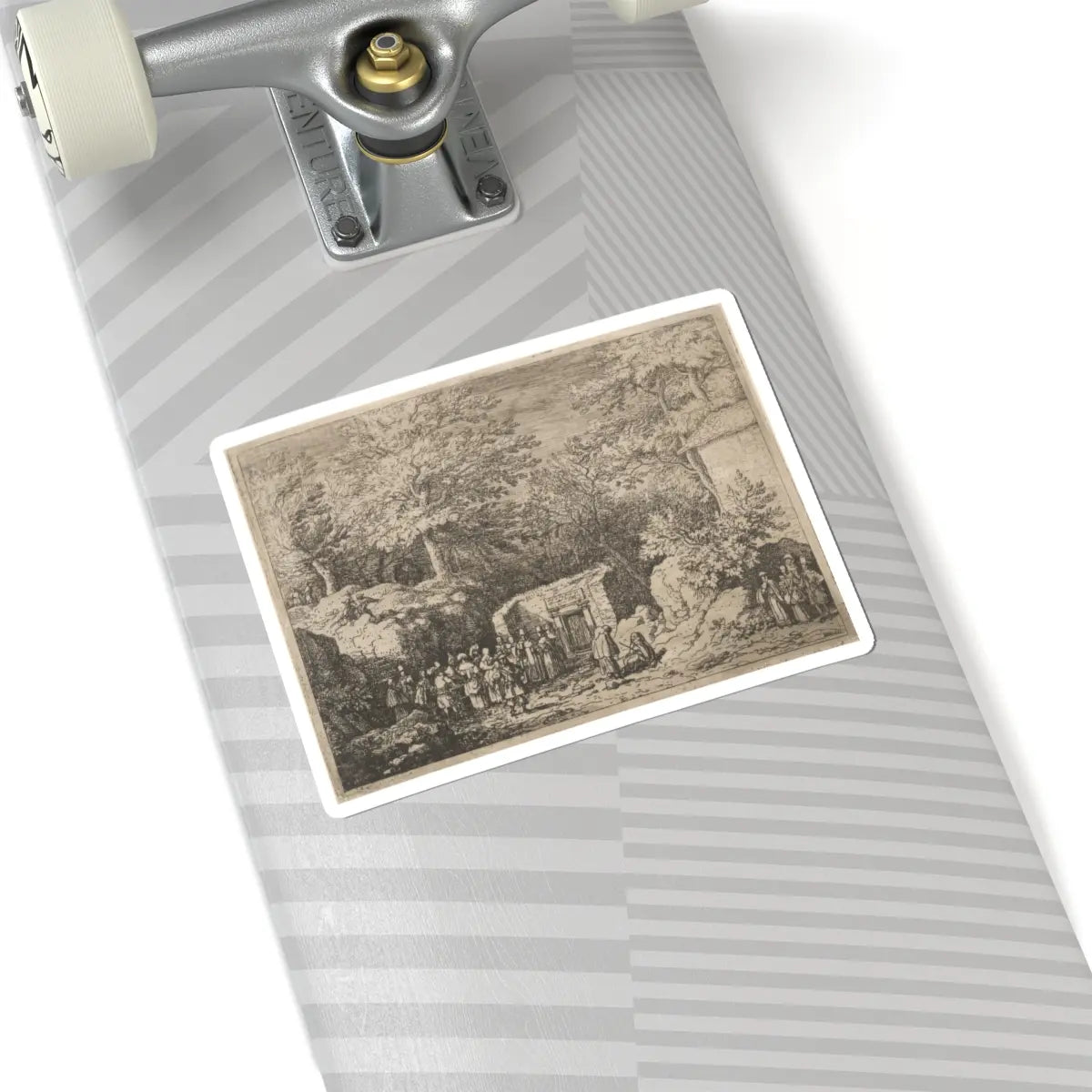 SKU:TSS-STICK-LLRVN-6X6-53 Sizes:6" × 6" Types:White