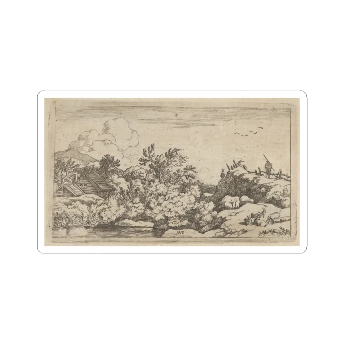 SKU:TSS-STICK-LLRVN-4X4-54 Sizes:4" × 4" Types:White