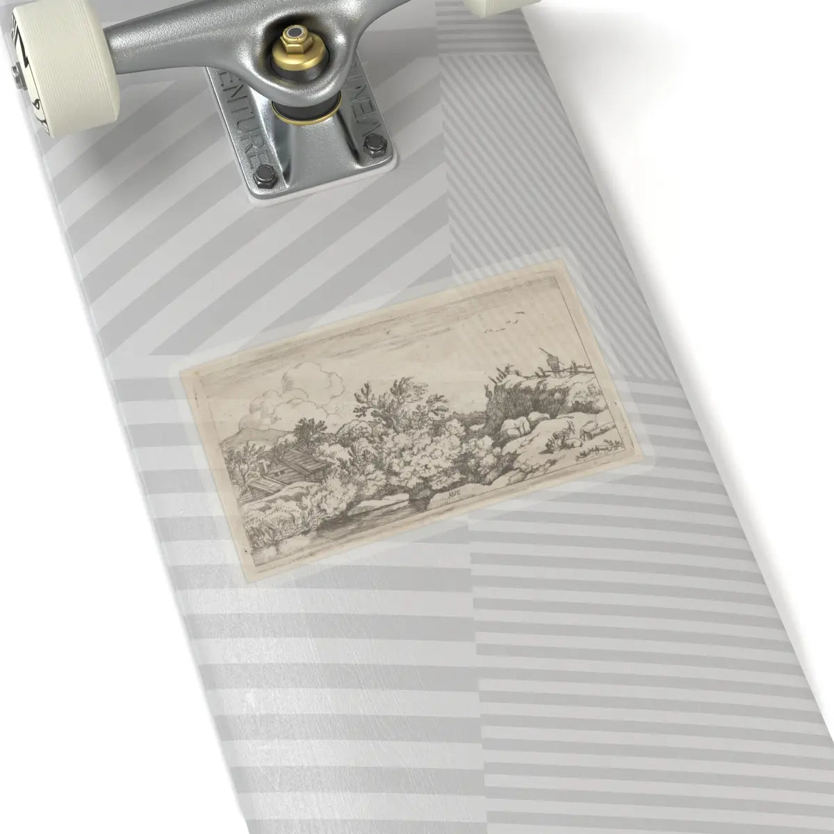 SKU:TSS-STICK-LLRVN-6X6-13T16 Sizes:6" × 6" Types:Transparent