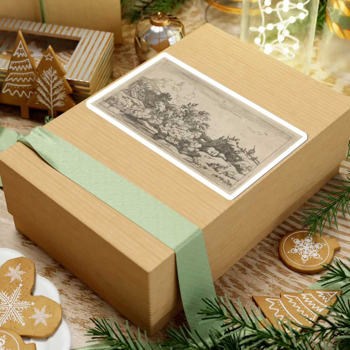 SKU:TSS-STICK-LLRVN-6X6-54 Sizes:6" × 6" Types:White