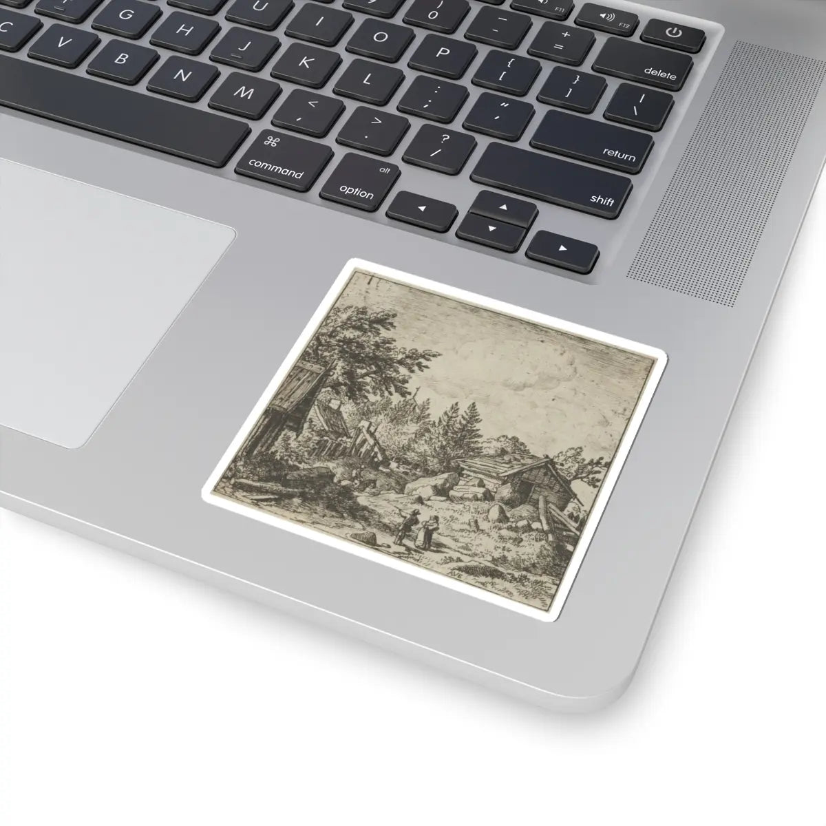 SKU:TSS-STICK-LLRVN-3X3-56 Sizes:3" × 3" Types:White