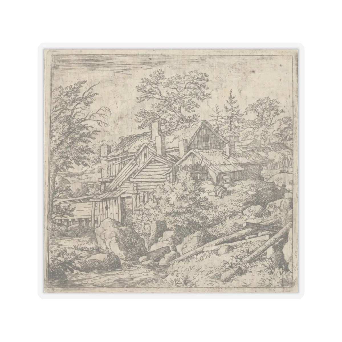 SKU:TSS-STICK-LLRVN-3X3-13T1A Sizes:3" × 3" Types:Transparent