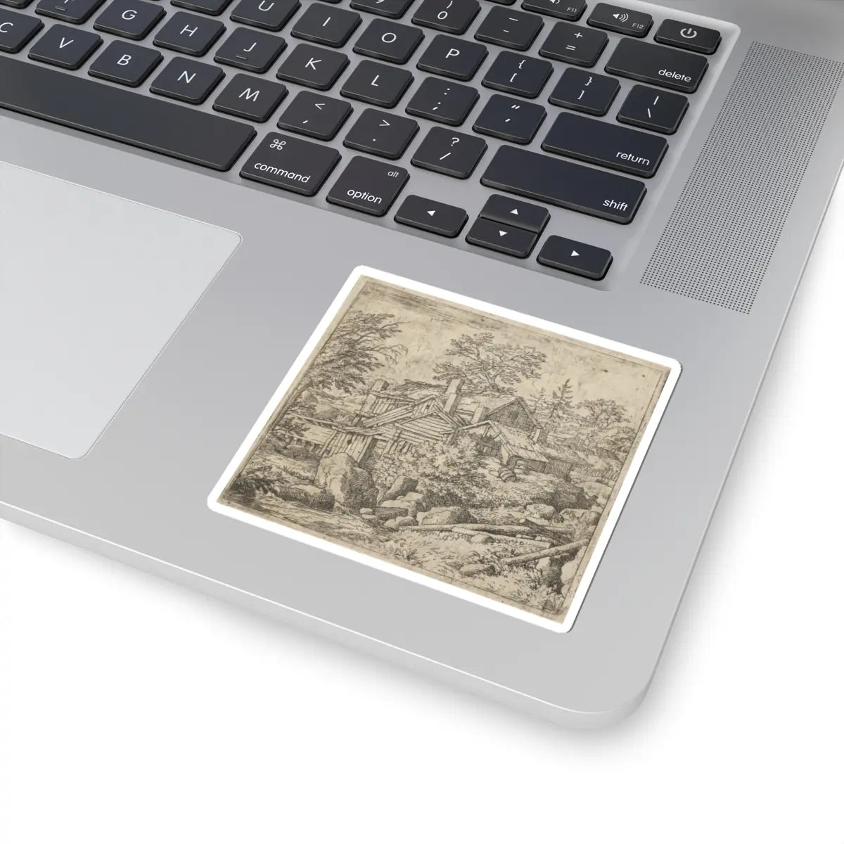 SKU:TSS-STICK-LLRVN-3X3-58 Sizes:3" × 3" Types:White