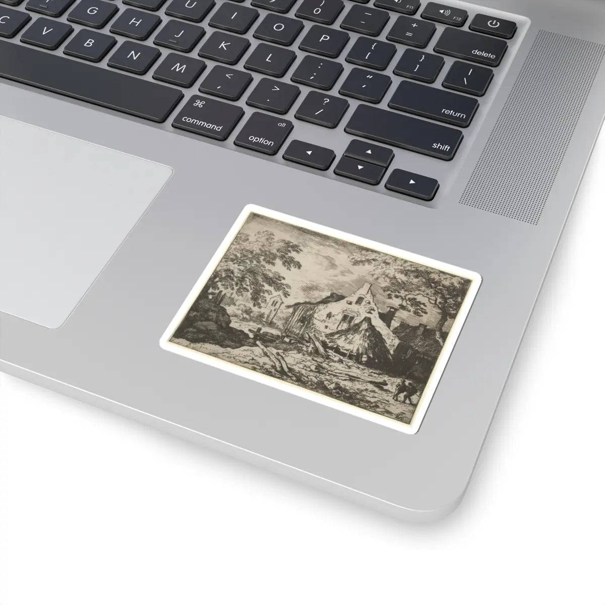 SKU:TSS-STICK-LLRVN-3X3-59 Sizes:3" × 3" Types:White