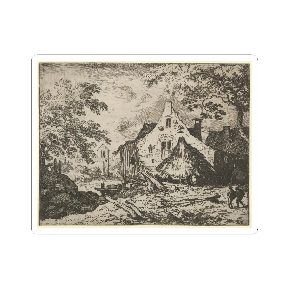 SKU:TSS-STICK-LLRVN-4X4-59 Sizes:4" × 4" Types:White
