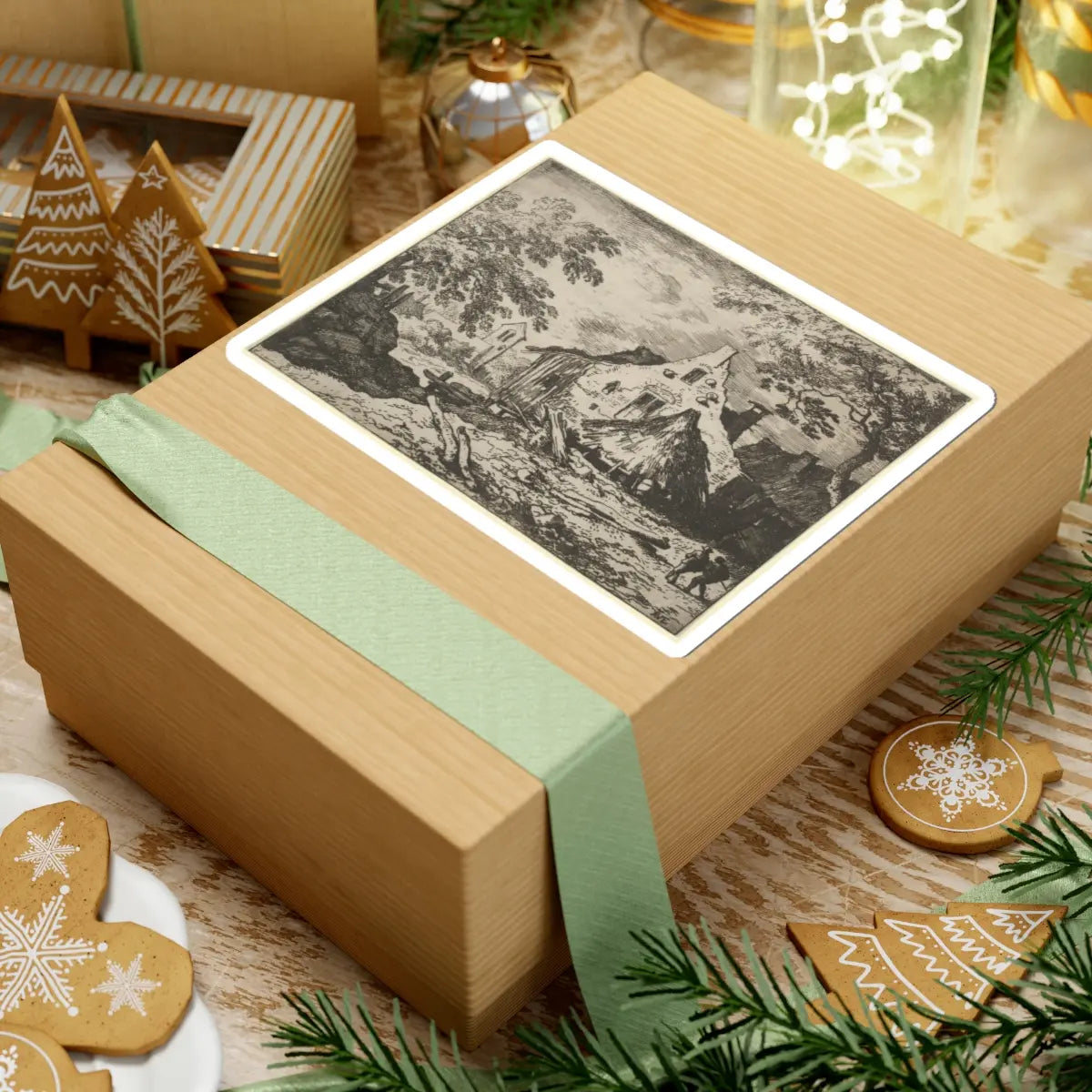 SKU:TSS-STICK-LLRVN-6X6-59 Sizes:6" × 6" Types:White