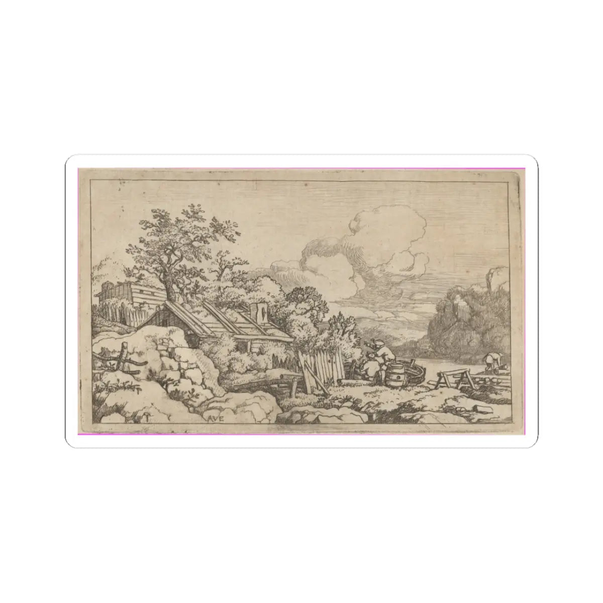 SKU:TSS-STICK-LLRVN-3X3-62 Sizes:3" × 3" Types:White