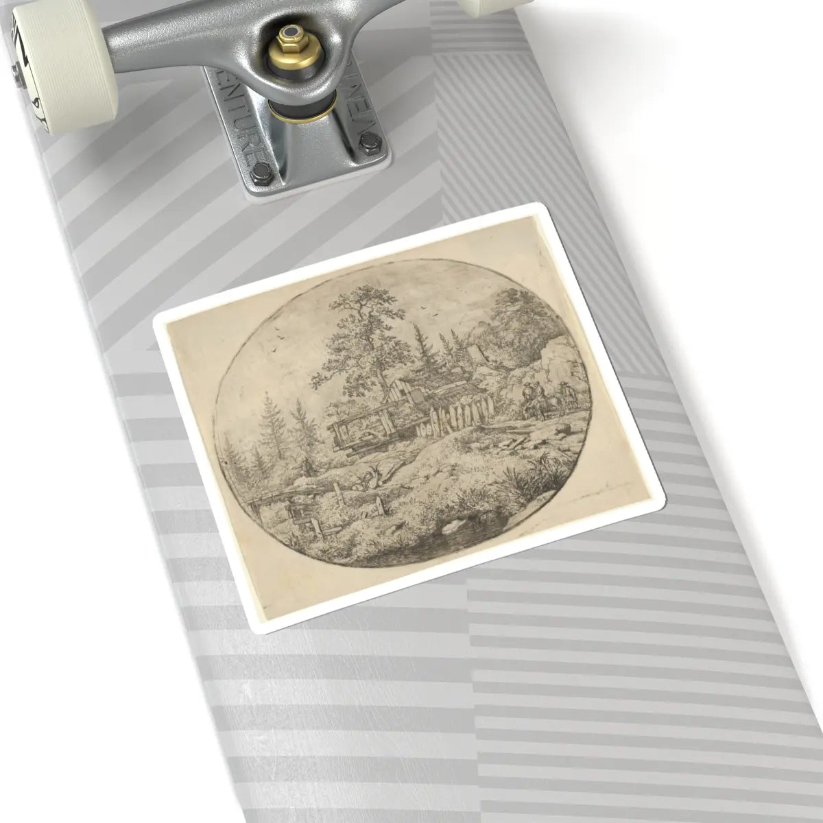 SKU:TSS-STICK-LLRVN-6X6-64 Sizes:6" × 6" Types:White