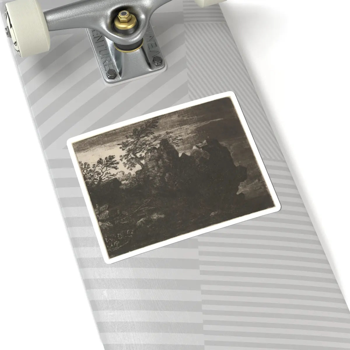 SKU:TSS-STICK-LLRVN-6X6-67 Sizes:6" × 6" Types:White
