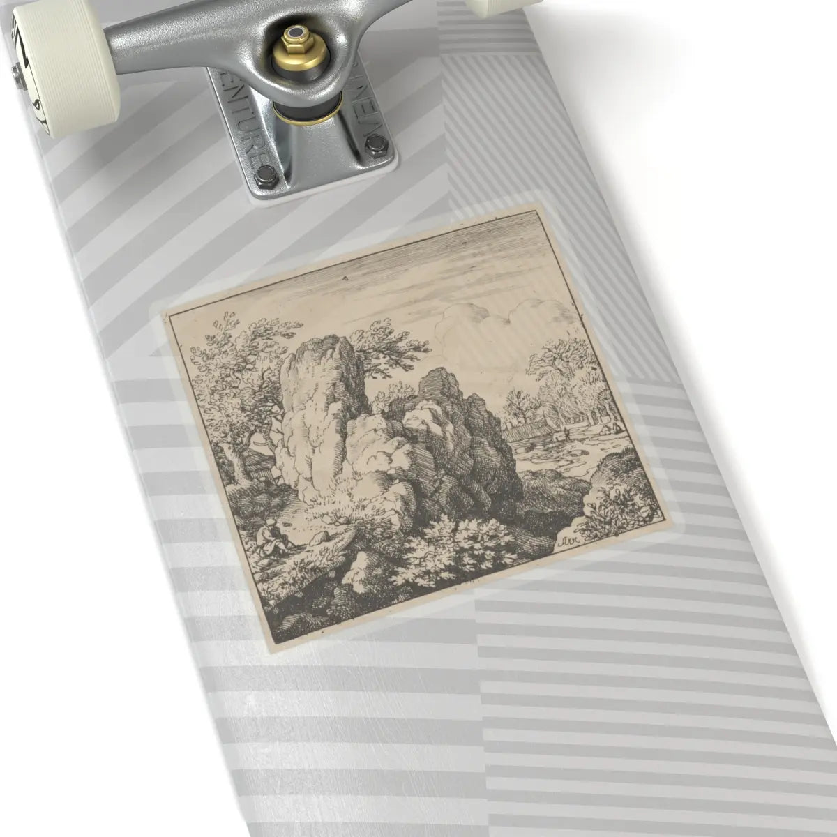 SKU:TSS-STICK-LLRVN-6X6-13T1I Sizes:6" × 6" Types:Transparent