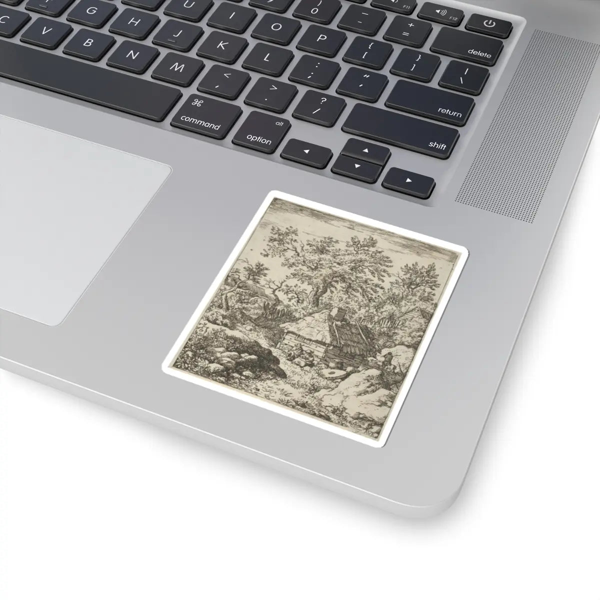 SKU:TSS-STICK-LLRVN-3X3-77 Sizes:3" × 3" Types:White