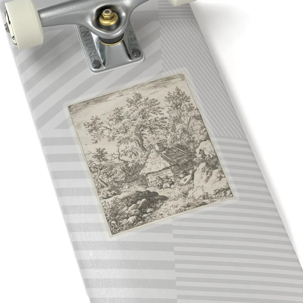 SKU:TSS-STICK-LLRVN-6X6-13T1T Sizes:6" × 6" Types:Transparent