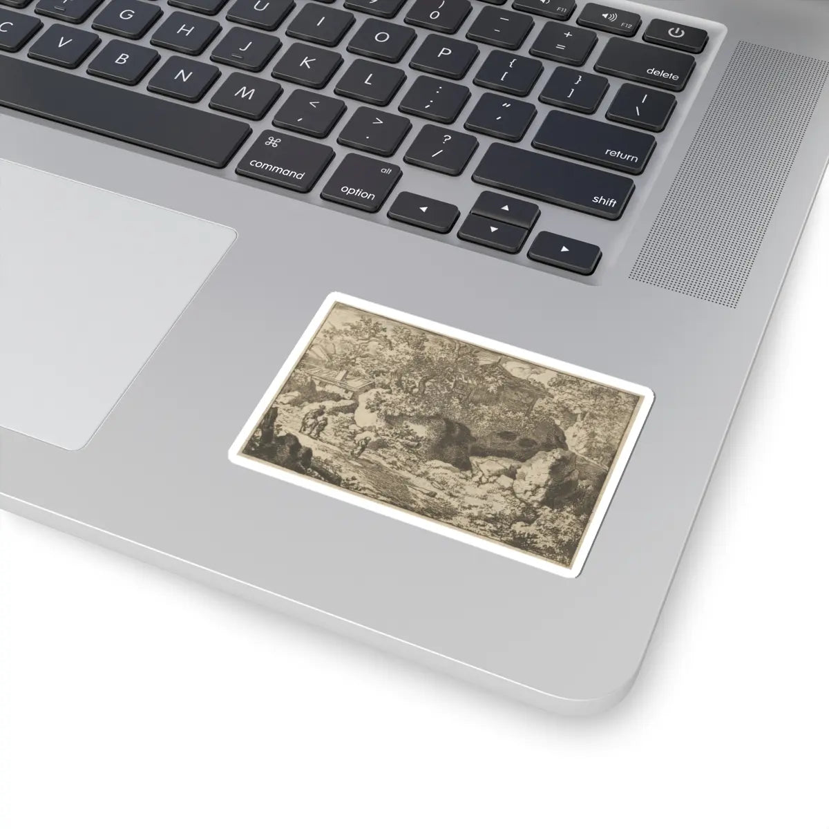 SKU:TSS-STICK-LLRVN-3X3-79 Sizes:3" × 3" Types:White