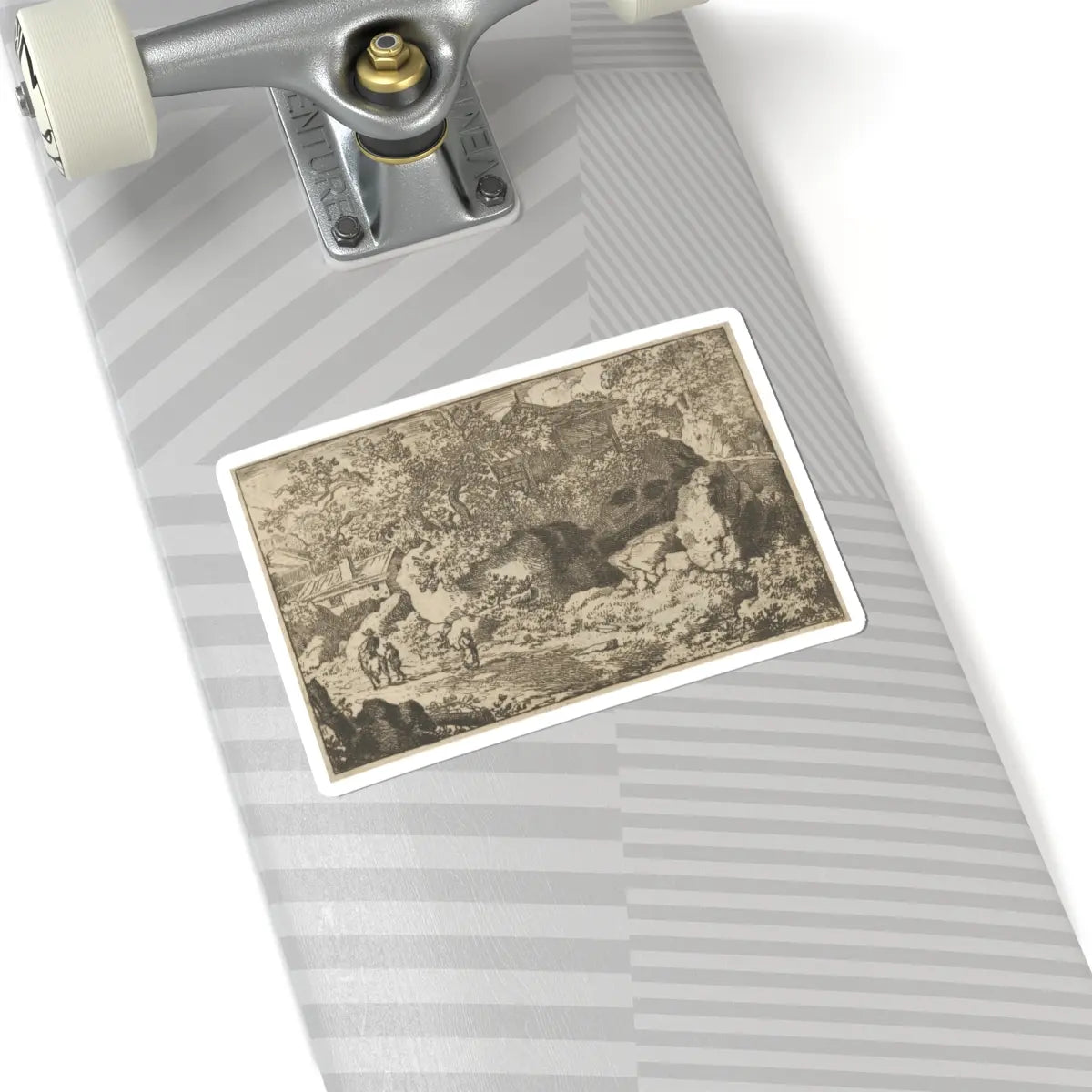 SKU:TSS-STICK-LLRVN-6X6-79 Sizes:6" × 6" Types:White