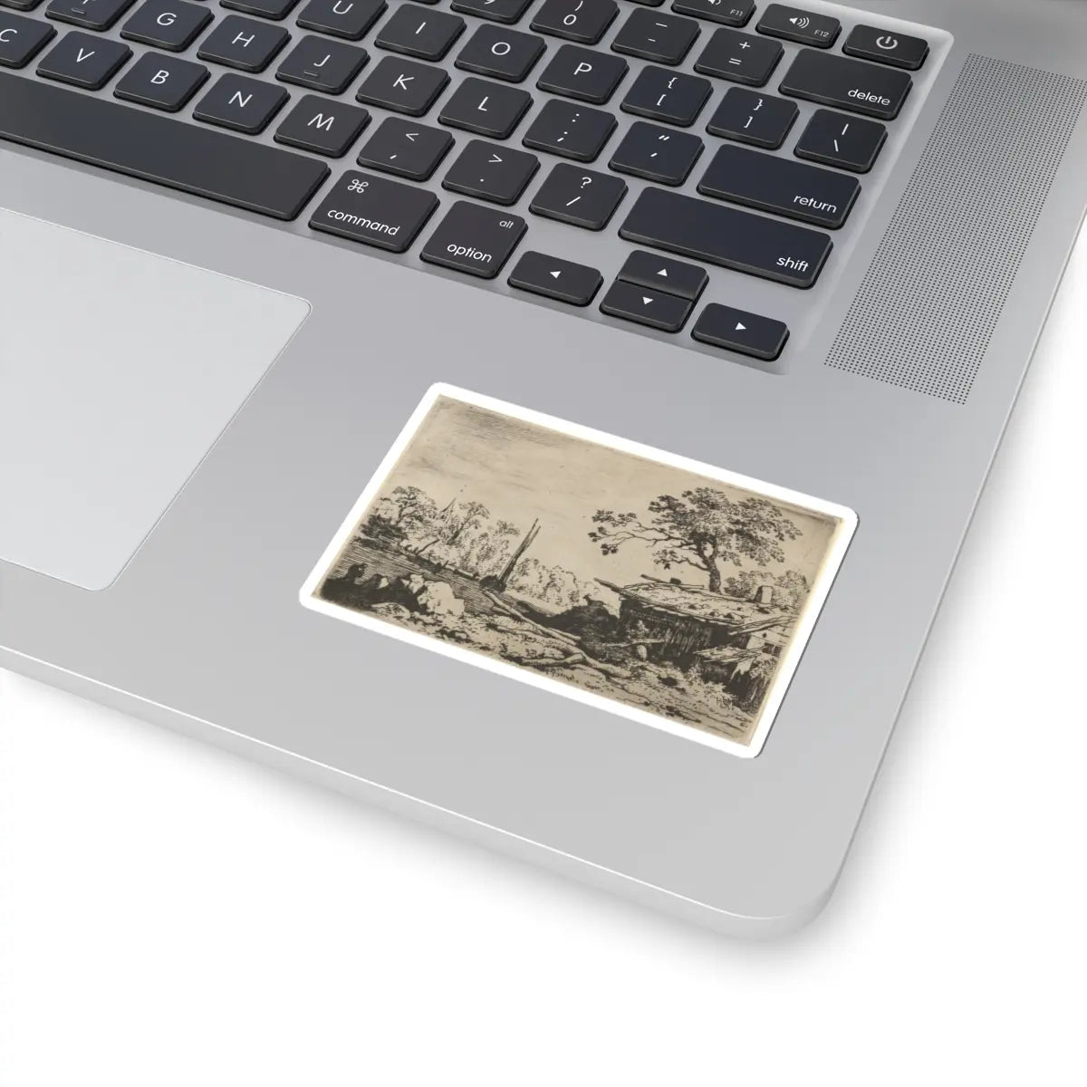 SKU:TSS-STICK-LLRVN-3X3-91 Sizes:3" × 3" Types:White
